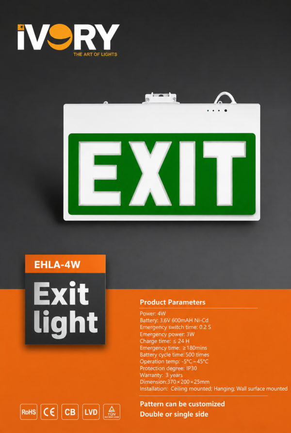 Emergency Exit Sign Light